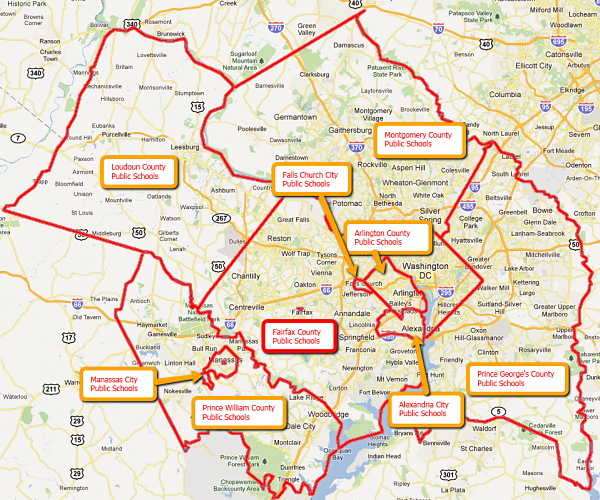 School districts in the DC Metro Area