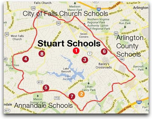 Stuart High School boundary & feeder schools (2013-2014)