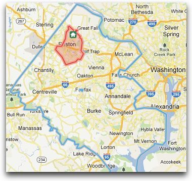 Reston VA is in the northern part of Fairfax County