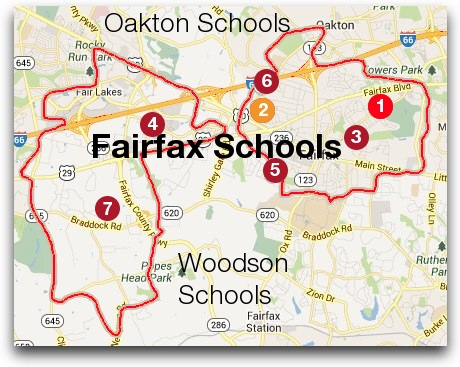 Fairfax High School Boundary & Feeder Schools (2014-2015)