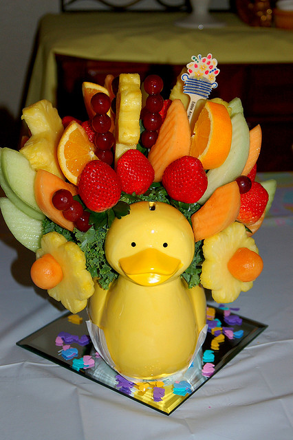 A thank you fruit bouquet for Sandy for thinking of me